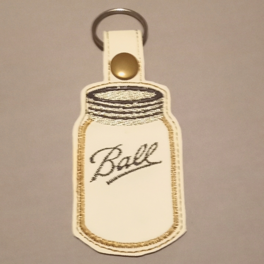 Ball jar keyring